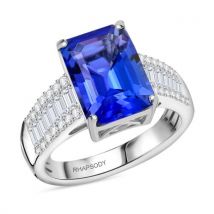 RHAPSODY AAAA Tansanit und VS Diamant Ring in 950 Platin - 5 30 ct.