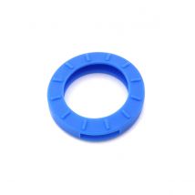 Schlüsselkennring rund, groß-hellblau