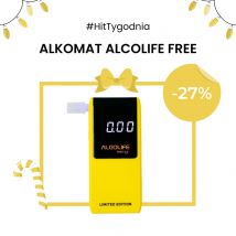 Limitowany alkomat elektrochemiczny Alcolife free - żółty