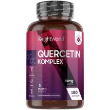 Quercetin Komplex - 180 Kapseln - 6 Monate Vorrat - Mit Vitamin C und Bromelain - Slimcenter