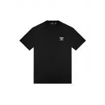 Jorcustom. BW-blessed loose fit t-shirt black, zwart