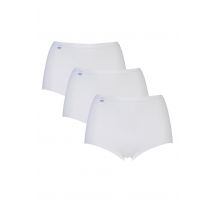 3 Pack White Basic Maxi Briefs Ladies 20 Ladies - Sloggi