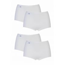 4 Pack White Basic Maxi Briefs Ladies 14 Ladies - Sloggi