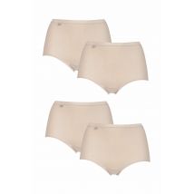 4 Pack Nude Basic Maxi Briefs Ladies 30 Ladies - Sloggi