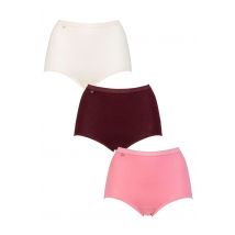 Women's 3 Pair Sloggi Basic Maxi Briefs Pinks 14