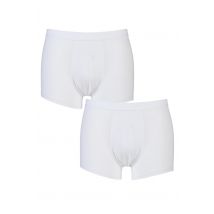 2 Pack White 24/7 Basic Natural Cotton Boxer Shorts Men's 32 Mens - Sloggi