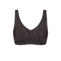 Women's 1 Pack Sloggi ZERO Feel 2.0 Festive Bralette Black Medium