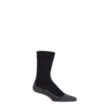 Boys and Girls 1 Pair Falke Active Warm Wool Blend Socks Black 9-11.5 Kids (4-6 Years)