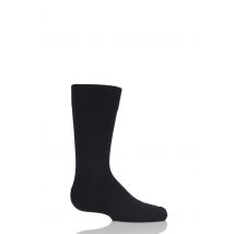 1 Pair Black Comfort Wool Plain Socks Kids Unisex 3-5 Teens (12-13 Years) - Falke