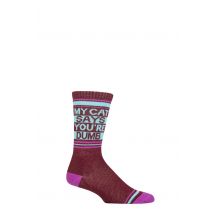 Gumball Poodle 1 Pair My Cat Says You're Dumb Cotton Socks Multi One Size