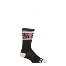 Gumball Poodle 1 Pair I Shit Glitter Cotton Socks Multi One Size