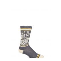 Gumball Poodle 1 Pair It's Always Ok to Buy More Books Cotton Socks Multi One Size