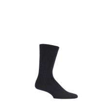 1 Pair Black Lhasa Rib Cashmere Blend Casual Socks Men's 8.5-11 Mens - Falke