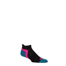 1000 Mile 1 Pair Activ Repreve Sports Socks Black Teal 12-14 Mens