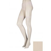 1 Pair Ivory Stockings 15 Denier 100% Nylon Ladies One Size - Elle