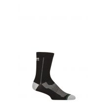 Mens and Women's 1 Pair 1000 Mile All Terrain Repreve Socks Black / Grey Mens 6-8.5
