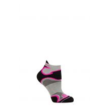 Mens and Women's 1 Pair 1000 Mile Multi Sport Fusion Socklet Socks Silver / Pink 3-5.5 Ladies