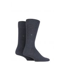 2 Pair Charcoal Everyday Cotton Socks Men's 6.5-11 Mens - Burlington