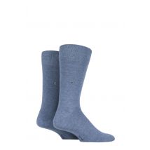 2 Pair Denim Everyday Cotton Socks Men's 6.5-11 Mens - Burlington