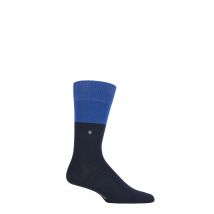 Mens 1 Pair Burlington Organic Cotton Block Socks Navy 6.5-11 Mens