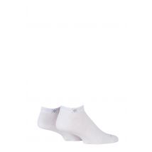 2 Pair White Everyday Cotton Trainer Socks Men's 6.5-11 Mens - Burlington