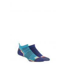 Mens and Women's 2 Pair 1000 Mile Run Anklet Socks Kingfisher 6-8.5 Mens