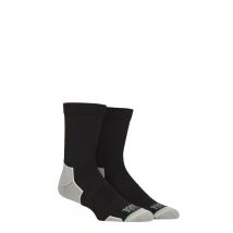 Mens and Women's 2 Pair 1000 Mile Run Repreve Crew Socks Black Women's 6-8.5