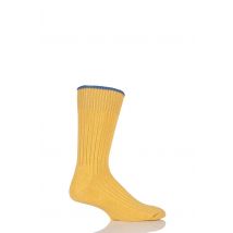 1 Pair Marigold Cotton Cushioned Golf Socks Unisex 12-14 Mens - Glenmuir