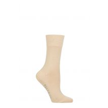 Women's 1 Pair Falke Sensitive New York Lyocell Gentle Grip Socks Cream 5.5-8 Ladies