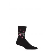 SOCKSHOP Music Collection 1 Pair The Beatles Cotton Socks All You need is Love Black 4-7 Unisex