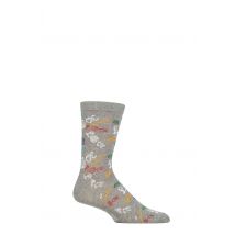 SOCKSHOP Music Collection 1 Pair The Beatles Cotton Socks Love Grey 7-11 Unisex