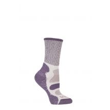 1 Pair Plum Active Light Hiker Cotton and Coolmax Socks For Summer Hiking Ladies 5-6.5 Ladies - Bridgedale