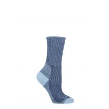 1 Pair Blue New Comfort Trekker Socks For All Season Hiking Ladies 3-4.5 Ladies - Bridgedale