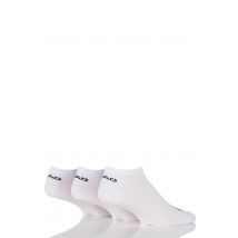 3 Pair White Cotton Sport Sneaker Socks Unisex 2.5-5 Unisex - Head