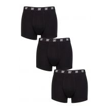 Mens 3 Pack CR7 Cotton Trunks Black Medium