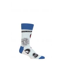 SOCKSHOP Music Collection 1 Pair AC/DC Cotton Socks Icons One Size