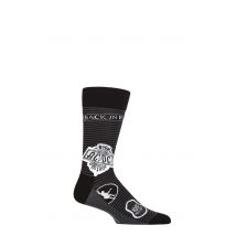 SOCKSHOP Music Collection 1 Pair AC/DC Cotton Socks Icons Black One Size