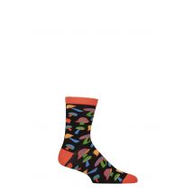 Mens and Women's 1 Pair Shared Earth Fair Trade Magic Mushroom Bamboo Socks Magic Mushroom UK 7-12