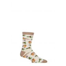 Mens and Women's 1 Pair Shared Earth Fair Trade Christmas Bamboo Socks Robins UK 3-7