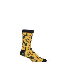 Mens and Women's 1 Pair Shared Earth Fair Trade Indian Inspired Bamboo Socks Peacocks UK 3-7