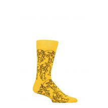 Mens and Women's 1 Pair Happy Socks Beatles Lines Socks Multi 4-7 Unisex