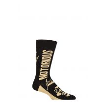 SOCKSHOP Music Collection 1 Pair Biggie Smalls Cotton Socks Gold Crown One Size