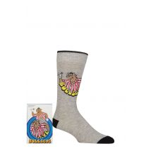 Mens 1 Pair SOCKSHOP Bullseye Gift Boxed Cotton Socks Multi 6-11 Mens