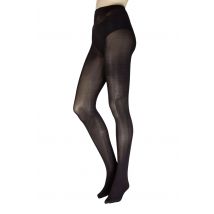 Women's 1 Pair Charnos Eco 120 Denier Opaque Tights Black Medium / Large
