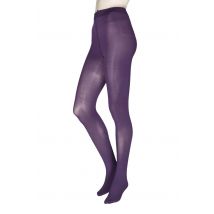 1 Pair Plum 60 Denier Opaque Tights Ladies Extra Large - Charnos