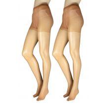 Women's 2 Pair Charnos 20 Denier Tights Sherry Small