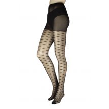 Women's 1 Pair Charnos Sheer Diamond Tights Black M/L