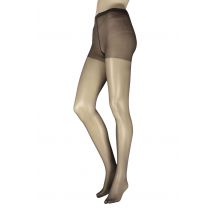 Women's 2 Pair Charnos 10 Denier 24/7 Gloss Tights Barely Black L