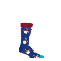 Mens and Women's 1 Pair Happy Socks Candy Cane Socks Multi 4-7 Unisex
