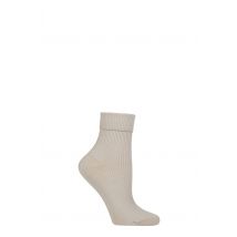 Women's 1 Pair Charnos Organic Cotton Crew Socks Silver One Size